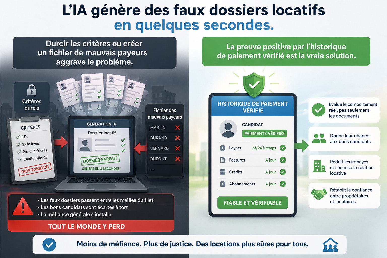 Faux dossiers IA et crise locative : la bonne réponse existe